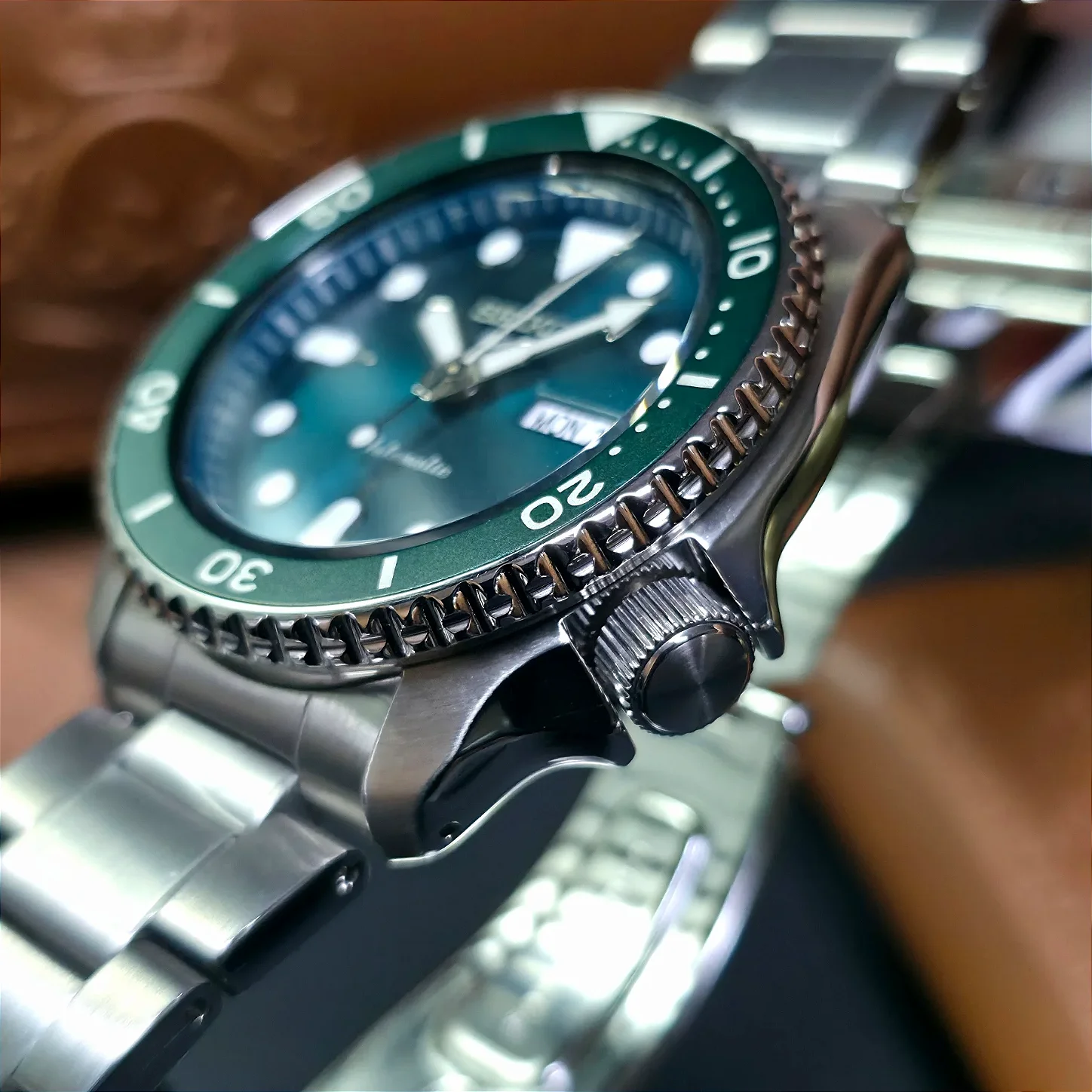 時計 SEIKO 5 automatic Relógio Seiko 5 Sports SRPD61B1 Verde Automático - Relojoaria São