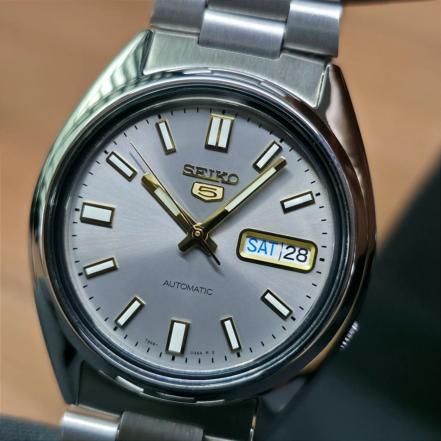 Relógio Seiko 5 SNXS75B1 Automático Cinza - Relojoaria São Paulo