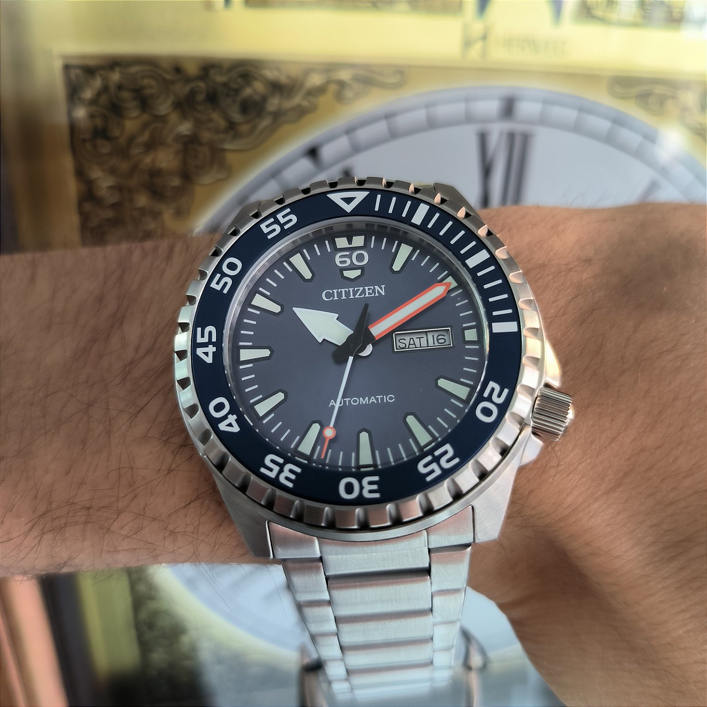 Relógio CITIZEN Masculino Automático Marine Sport NH8389-88L