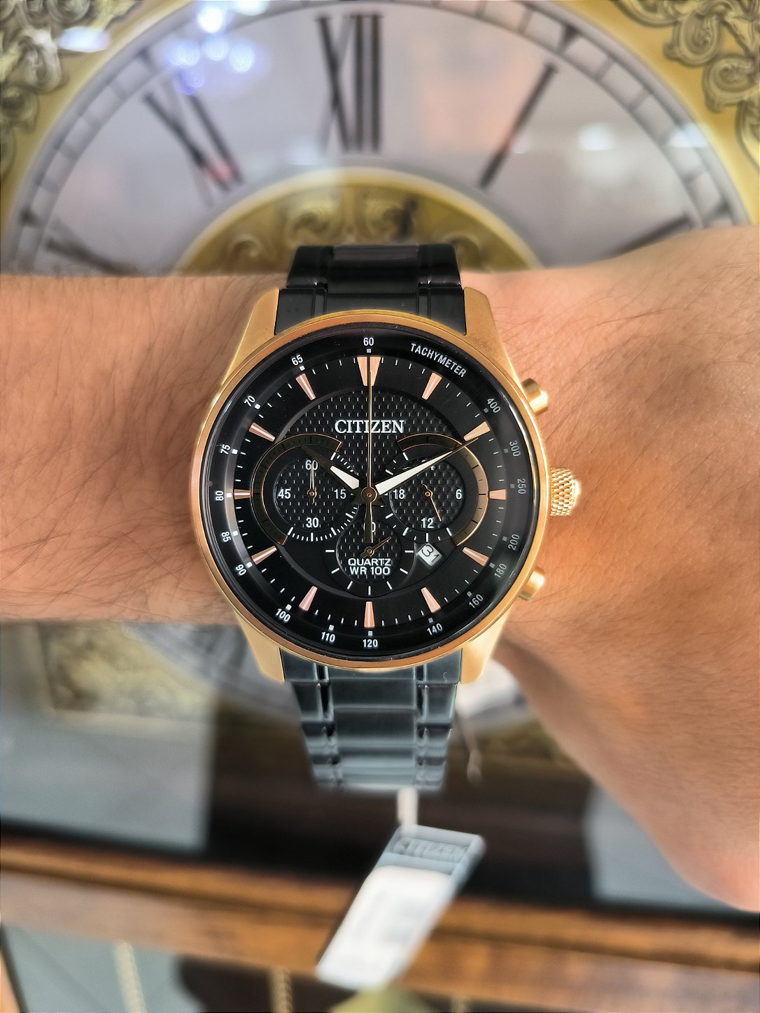 Relógio Citizen | Dourado | Cronógrafo | TZ31561P | AN8196-55E