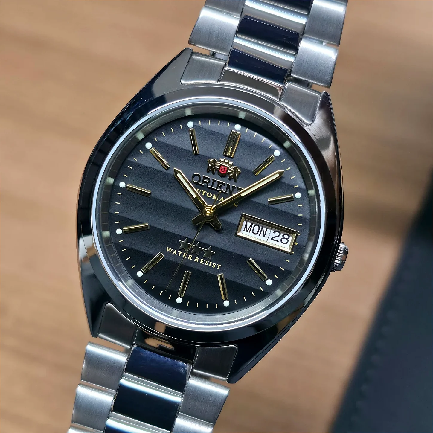 Relógio Orient 3 Estrelas 469WA3NH P1SX Preto - Relojoaria São