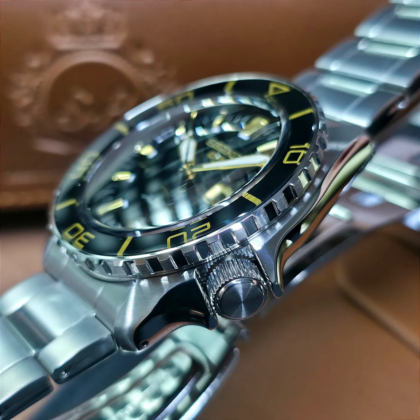 Relógio Seiko 5 Sports SRPK99B1 55 Fathoms Preto - Relojoaria São