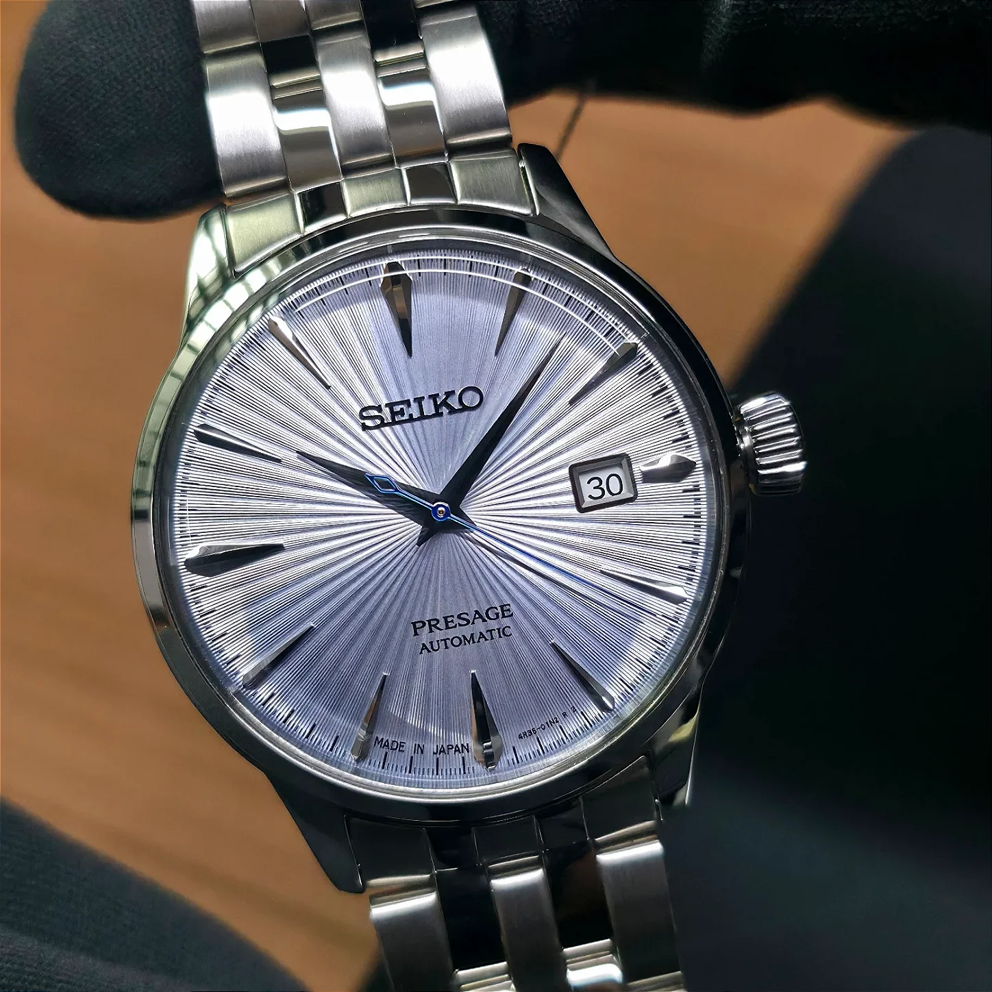 elógio Seiko Presage Cocktail Time SRPE19J1 Skydiving - Relojoaria