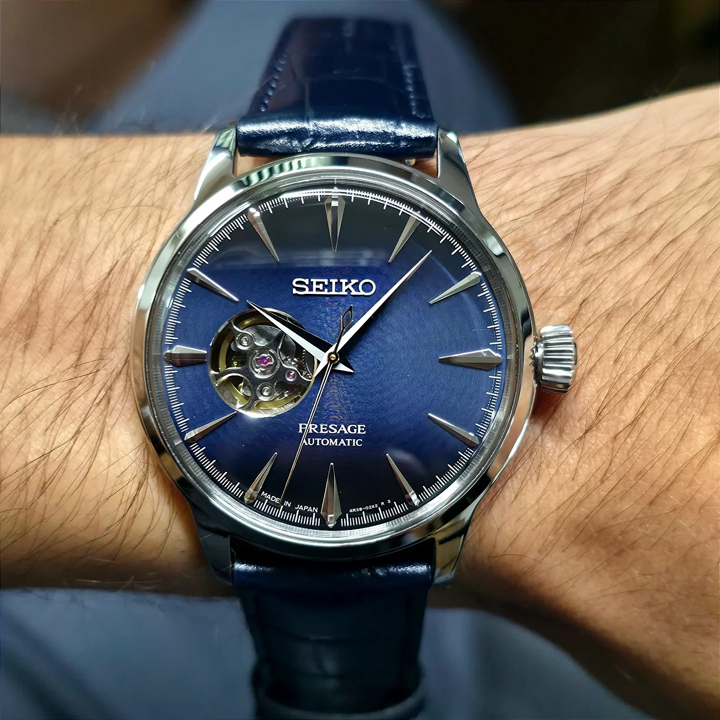 ボディ・フェイスケア Seiko presage Relógio Seiko Presage Cocktail Time SSA405J1 Blue Moon Open Heart