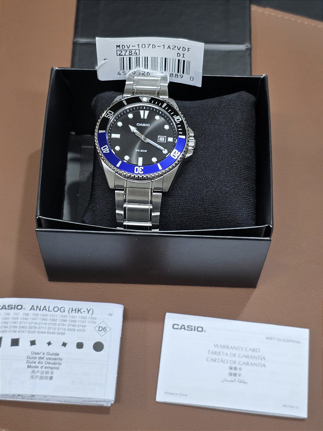 Relógio Casio Duro MDV-10-1A2VDF Batman – Compacto, Aço e Estilo