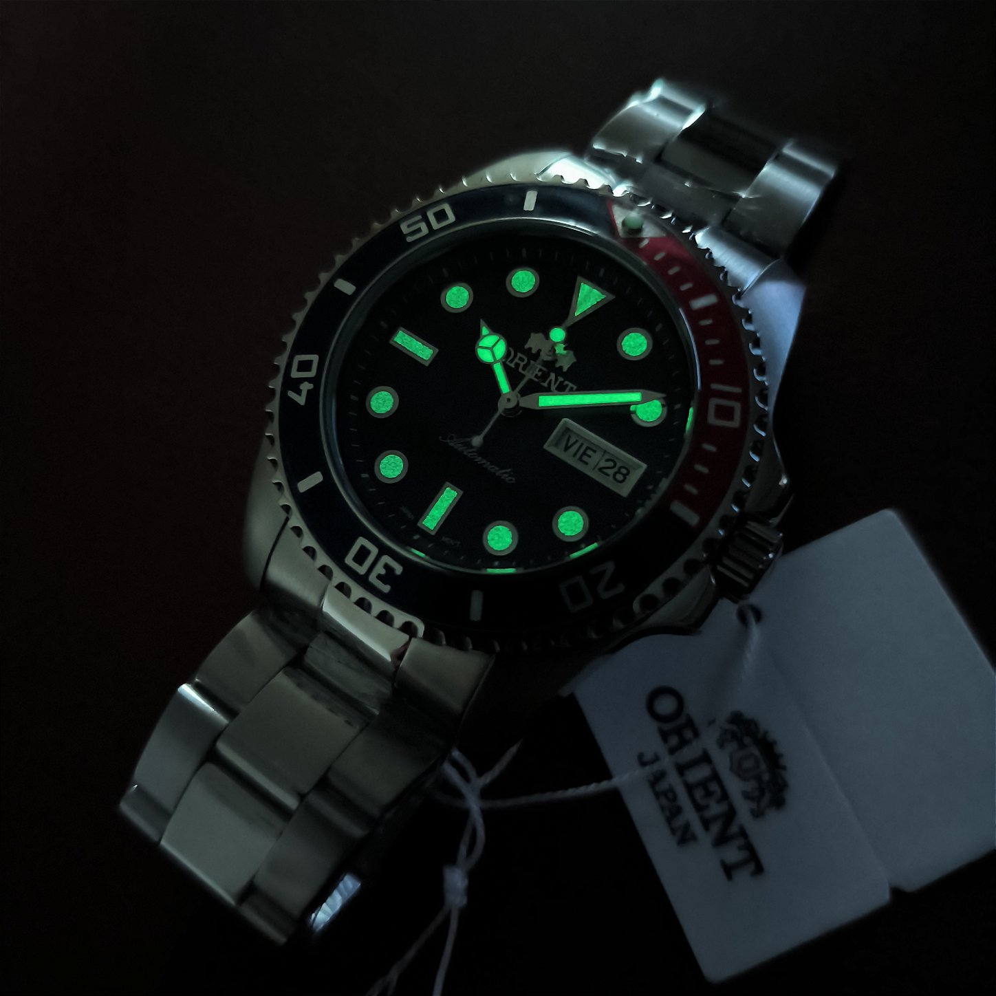 Relógio Orient Submariner F49SS026NH Pepsi Azul - Relojoaria São