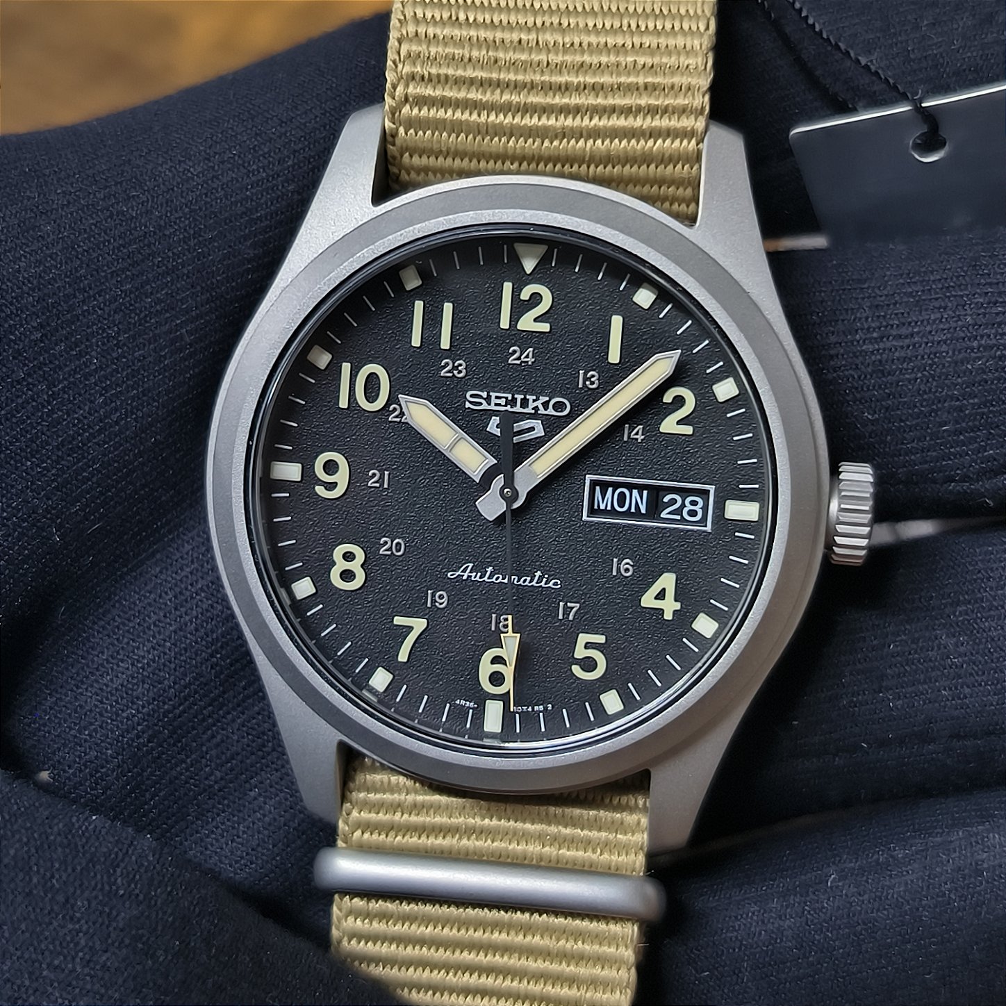 Relógio Seiko 5 Sports Field SRPG35K1 Preto - Relojoaria São Paulo