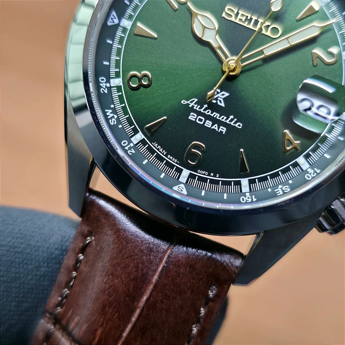 Relógio Seiko Prospex Alpinist SPB121J1 Verde - Relojoaria São