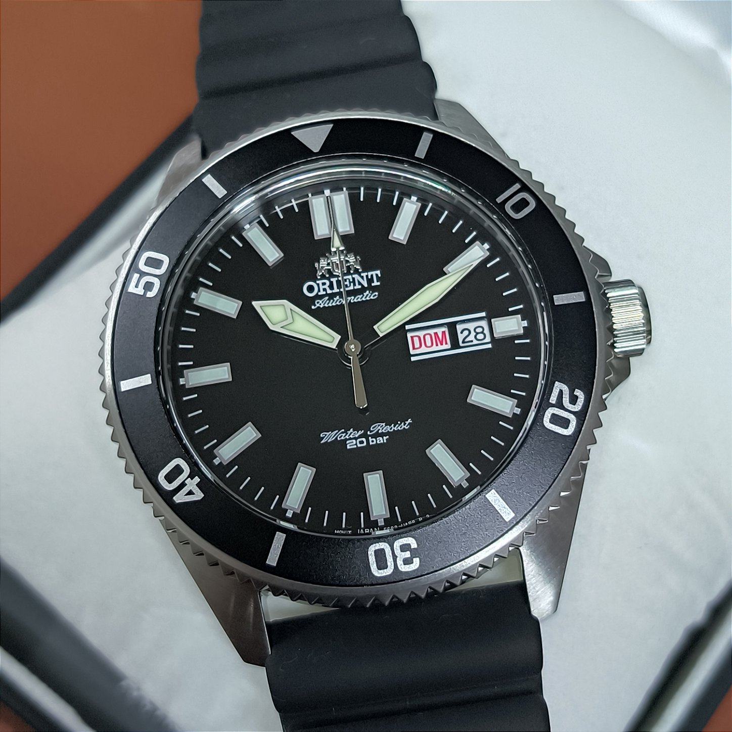 Relógio ORIENT Kanno Diver Automático RA-AA0010B39B – Mostrador