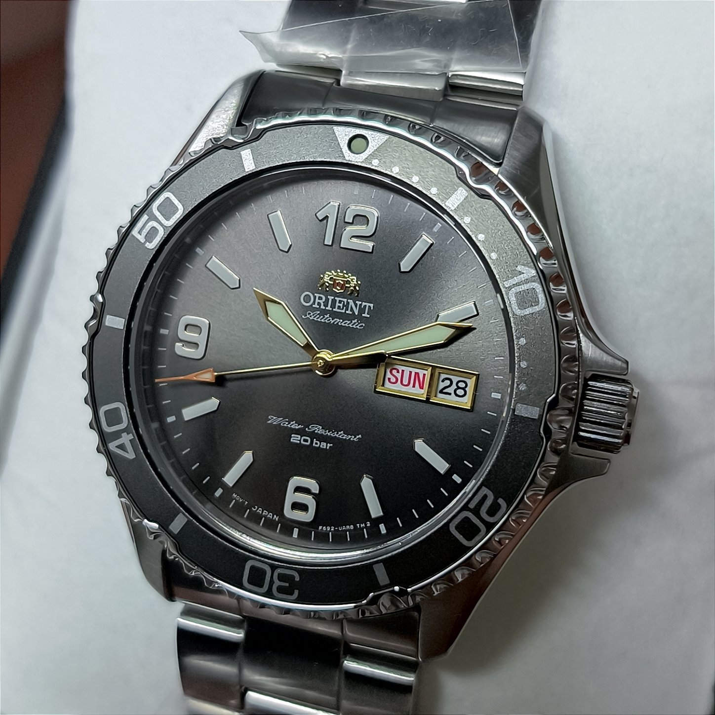 maco様オーダー3点 Relógio Orient Mako III RA-AA0819N19B Cinza – Diver Automático com