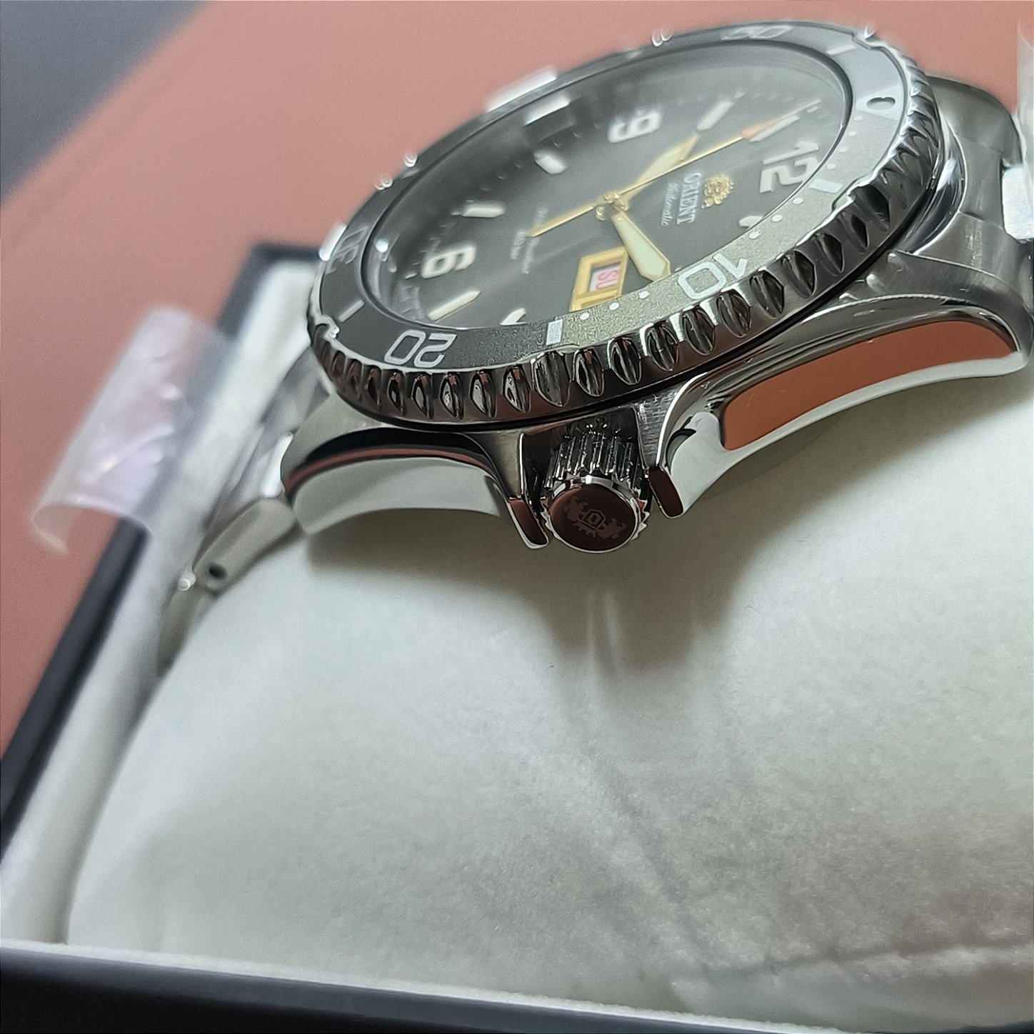 Relógio Orient Mako III RA-AA0819N19B Cinza – Diver Automático com
