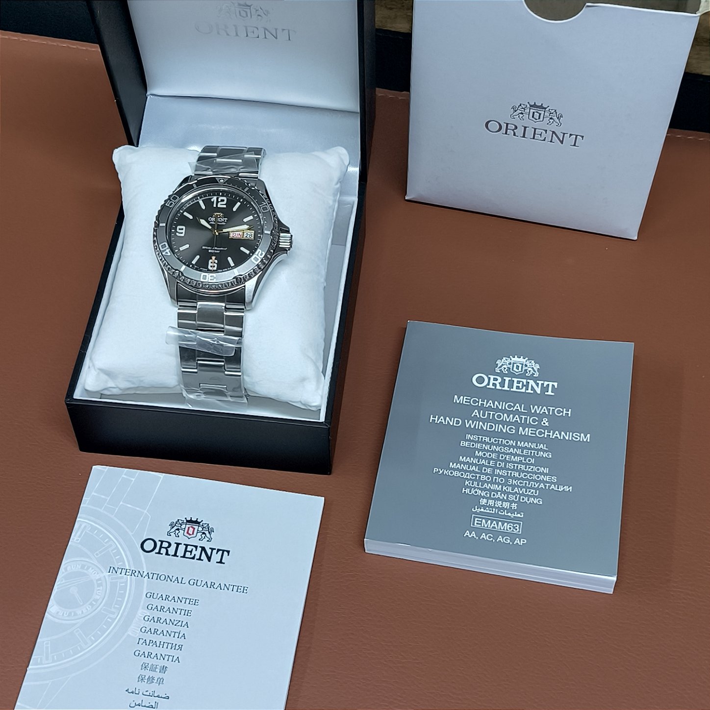 Relógio Orient Mako III RA-AA0819N19B Cinza – Diver Automático com