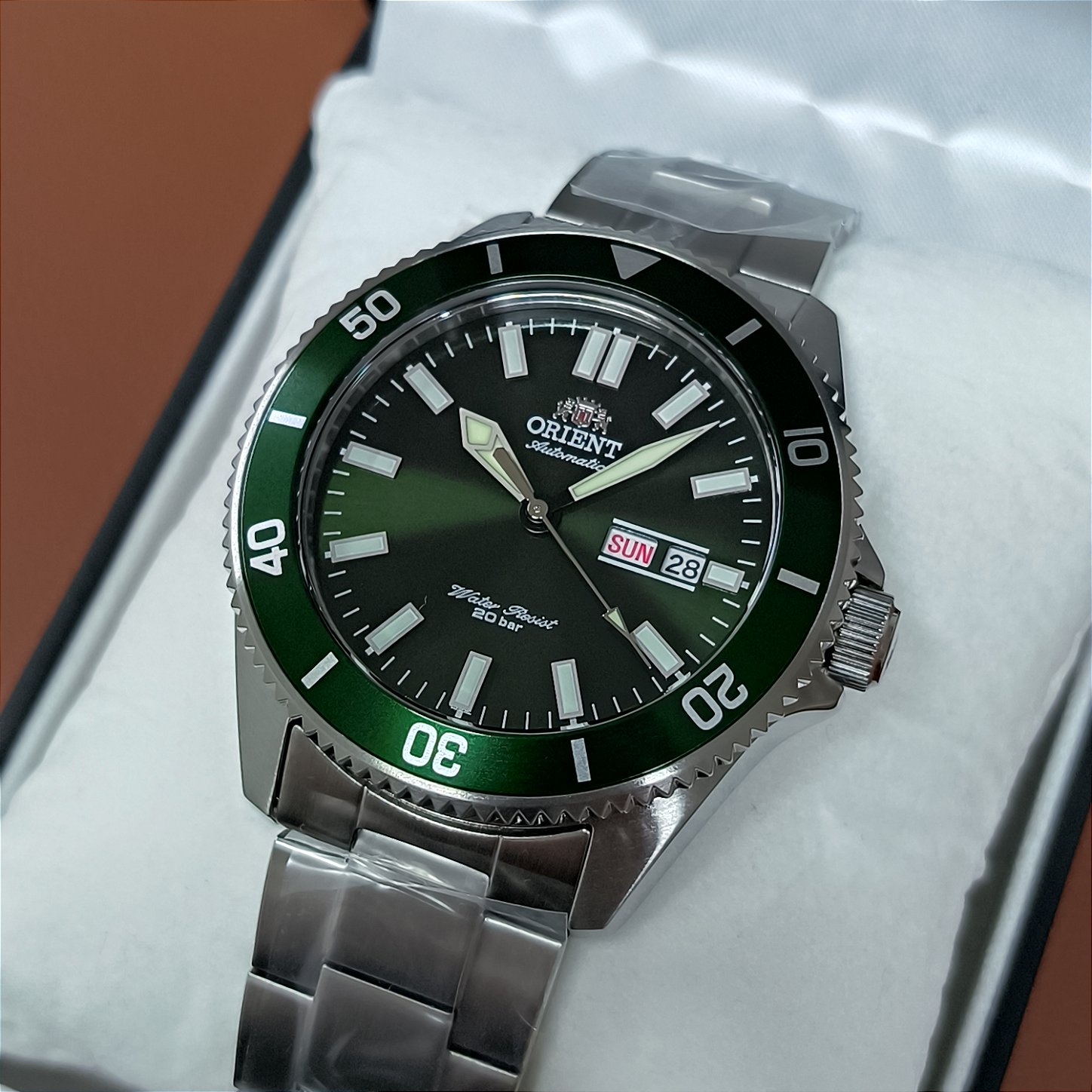 Relógio ORIENT Kanno RA-AA0914E19B Verde – Diver Automático com