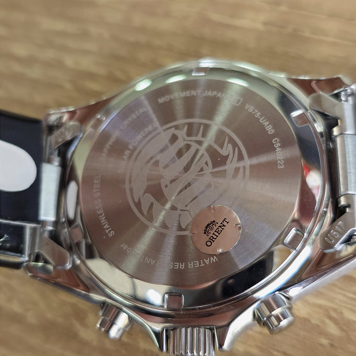 Relógio Orient Mako RA-TX0203S10B Panda Solar Cronógrafo