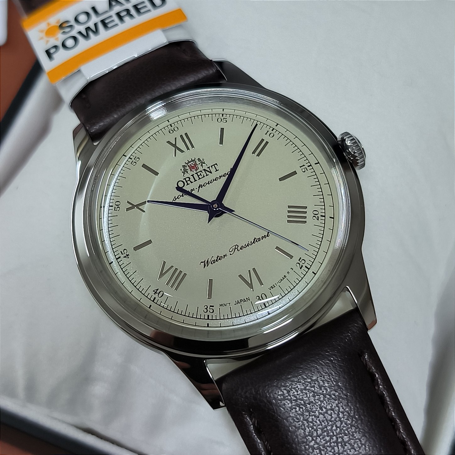 Relógio Orient Bambino Solar RA-WK0003G10B Champagne – O Primeiro da ...