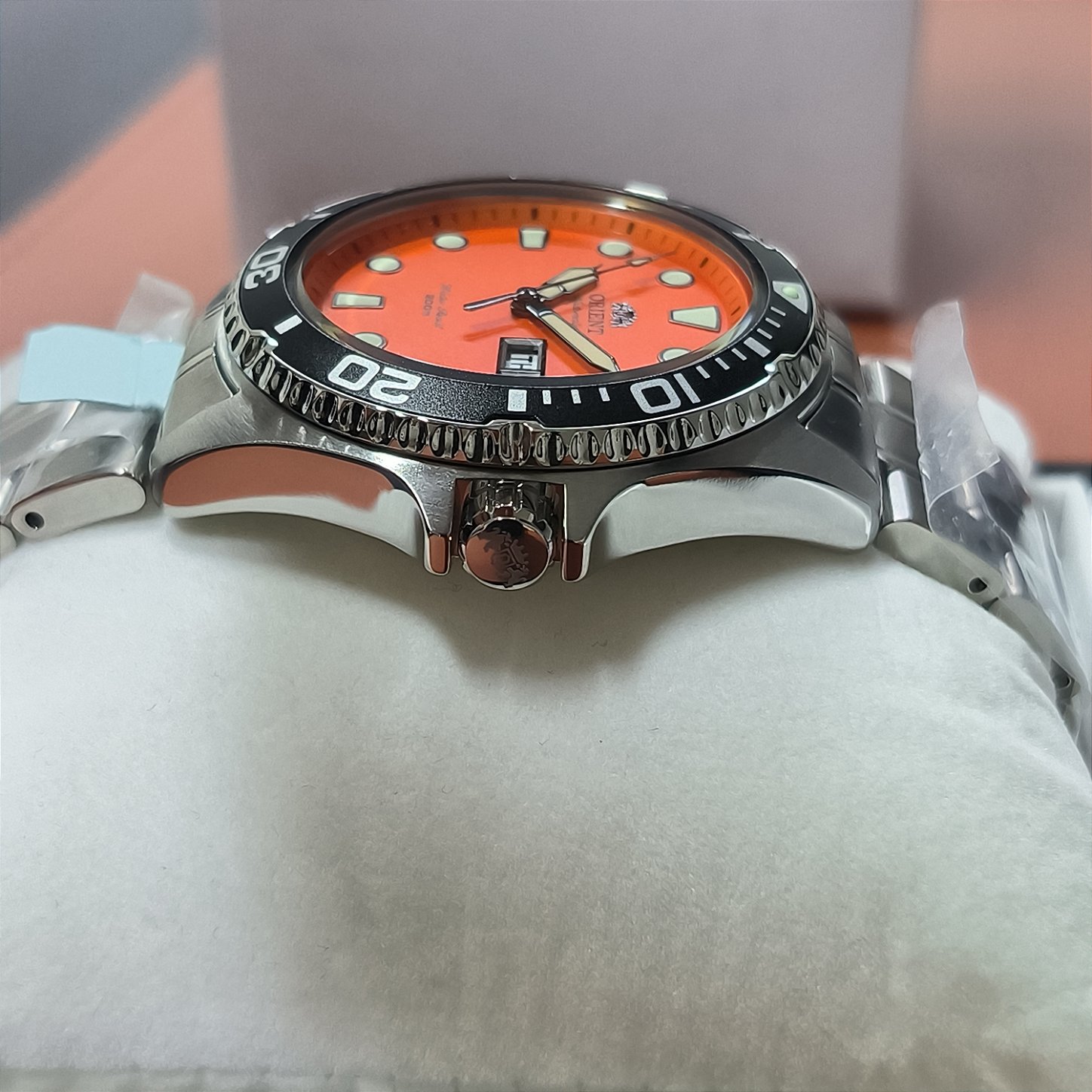 Relógio ORIENT Ray II Automático TAA02006M9 – Laranja - Relojoaria