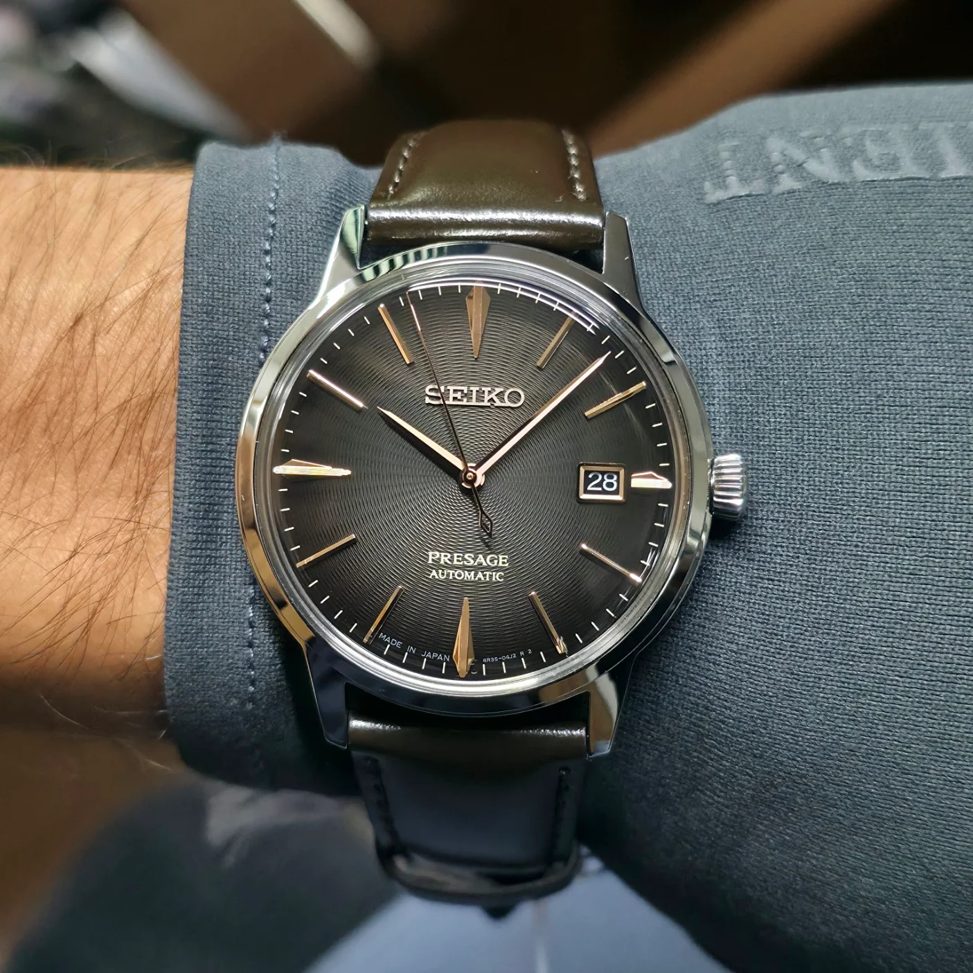 Relógio Seiko Presage Cocktail Time SRPJ17J1 Irish Coffee