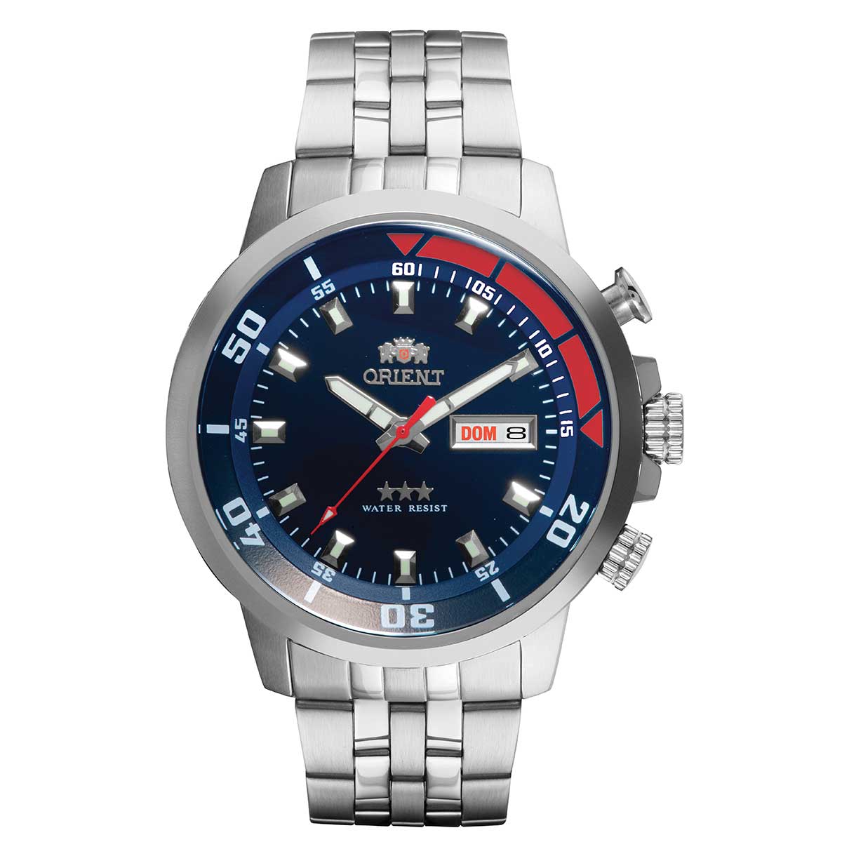 Relógio Orient 3 Estrelas 469SS058NH D1SX Azul - Relojoaria São