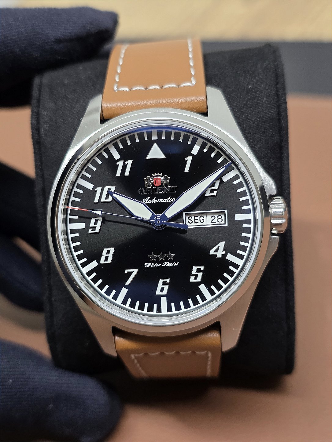 Relógio Orient 3 Estrelas Air Pilot YN6SC010 P2MX Preto