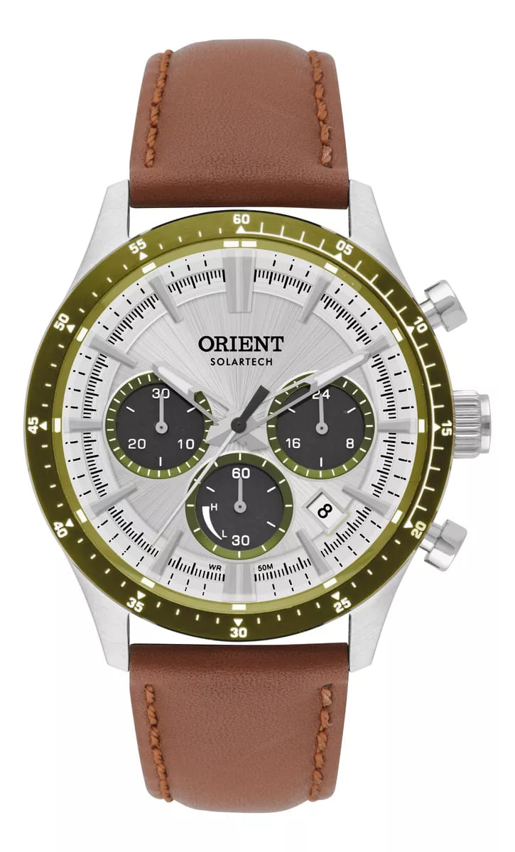 リオ Relógio ORIENT SolarTech Sport Cronógrafo Masculino MBSCC065 S1MX