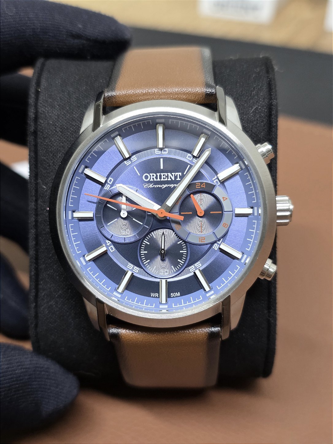 Relógio Orient Sport Cronógrafo Azul MTSCC047 A1MX - Relojoaria