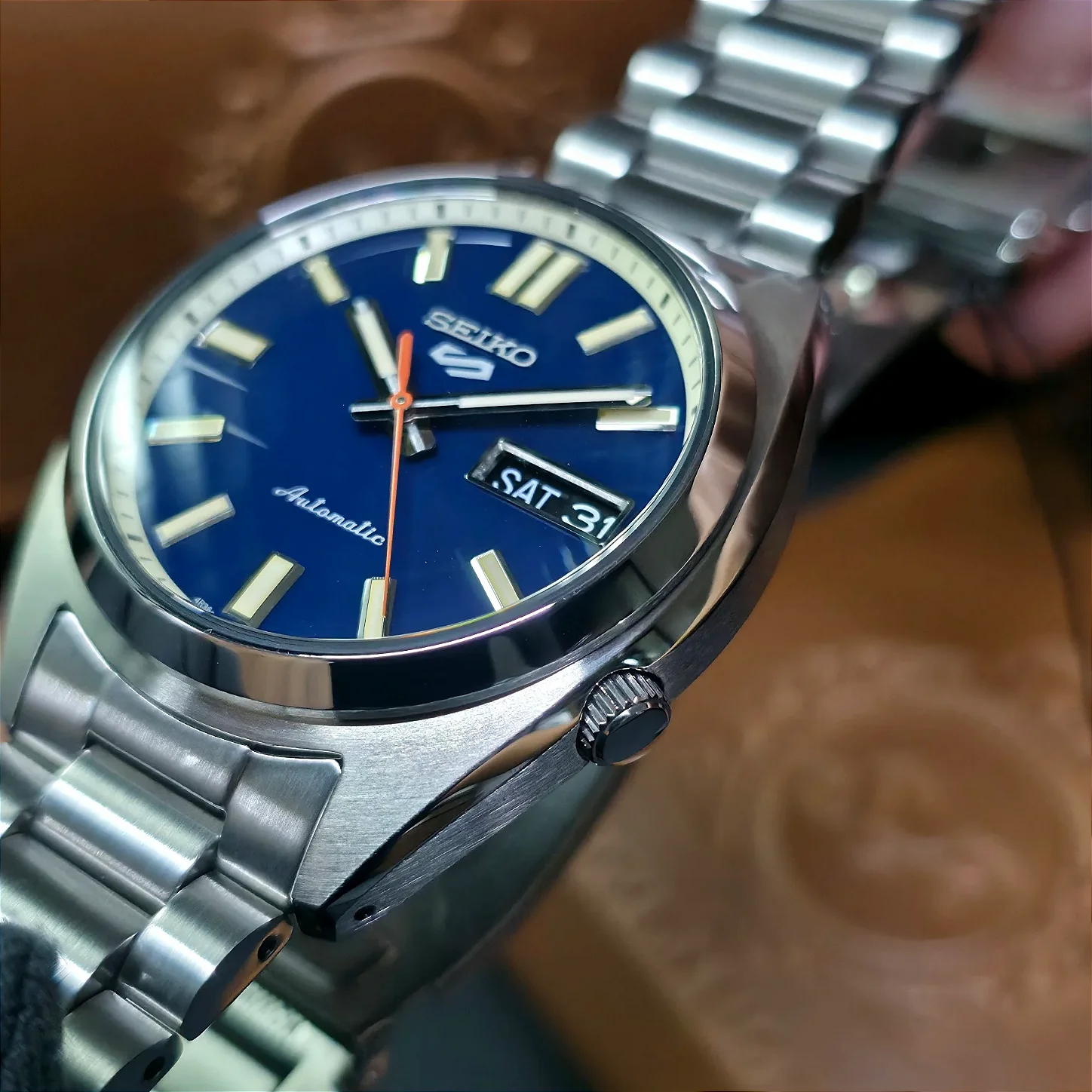 ジャンク SEIKO ５SPORTS Relógio Seiko 5 Sports SRPK87B1 Azul Automático - Relojoaria São