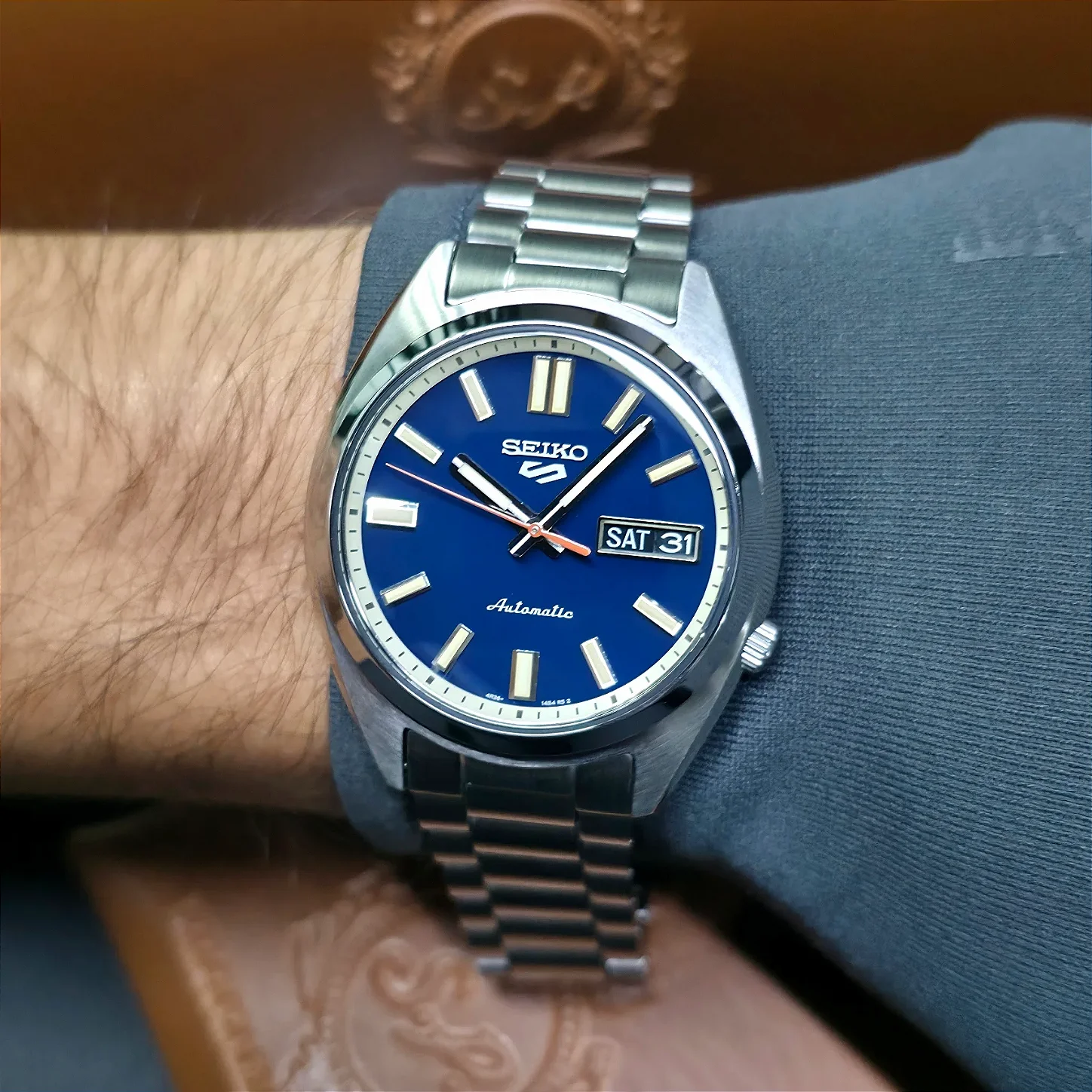 Relógio Seiko 5 Sports SRPK87B1 Azul Automático - Relojoaria São