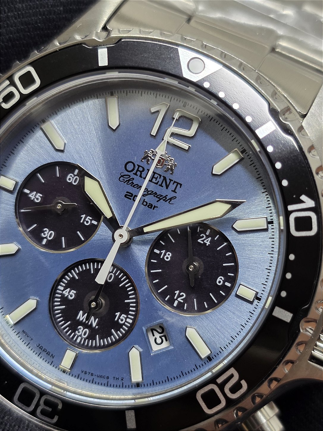 Relógio Orient Mako Solar Cronógrafo RA-TX0206L10B - Relojoaria