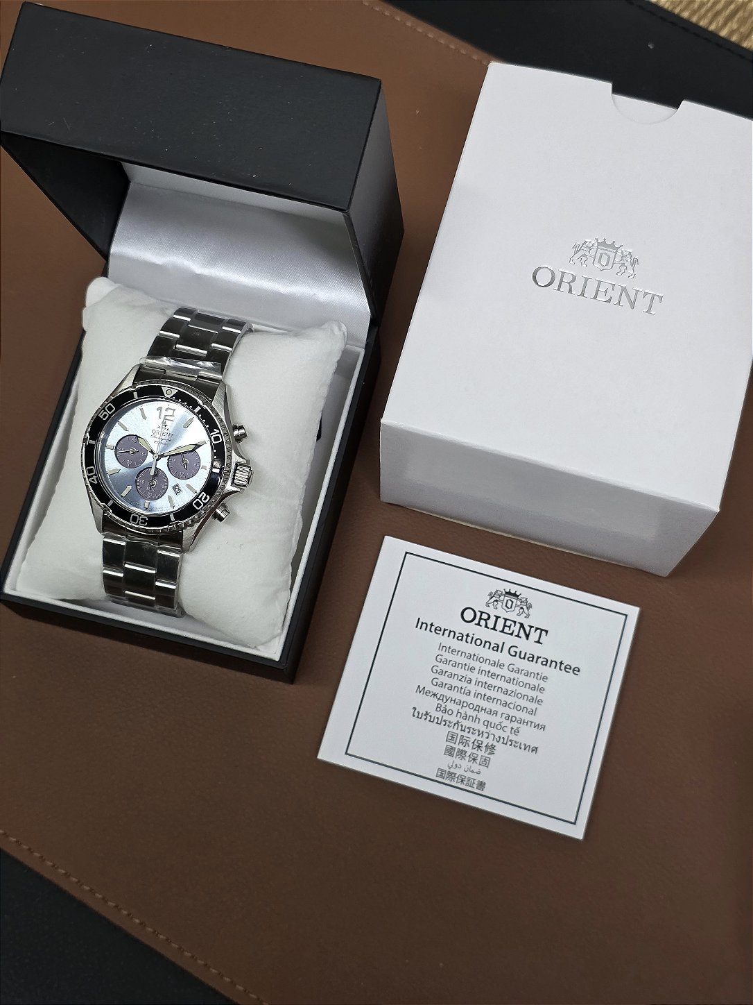 Relógio Orient Mako Solar Cronógrafo RA-TX0206L10B - Relojoaria
