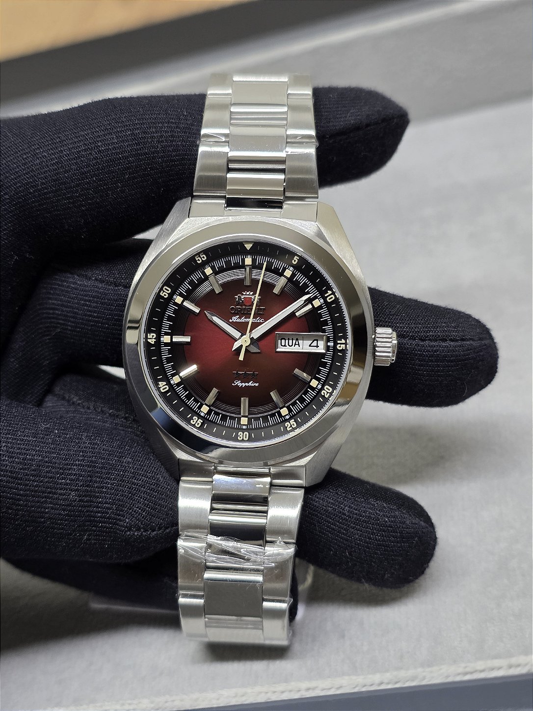 Relógio Orient Automático Heritage 3 Estrelas YN6SS002 W1SX