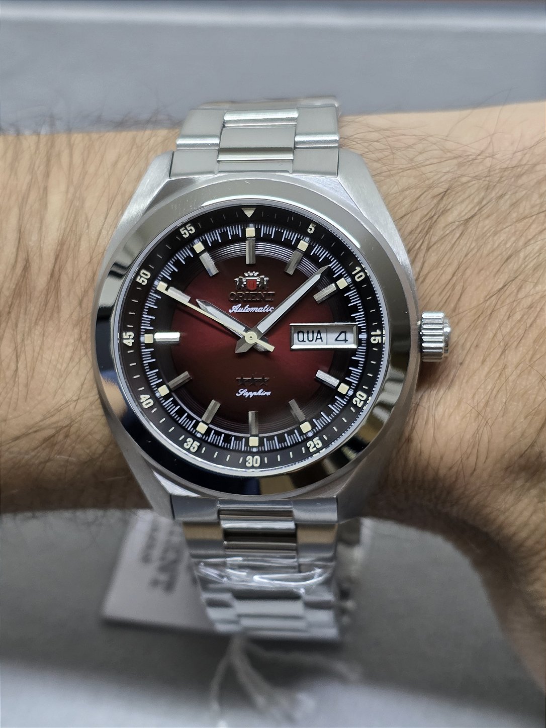 Relógio Orient Automático Heritage 3 Estrelas YN6SS002 W1SX