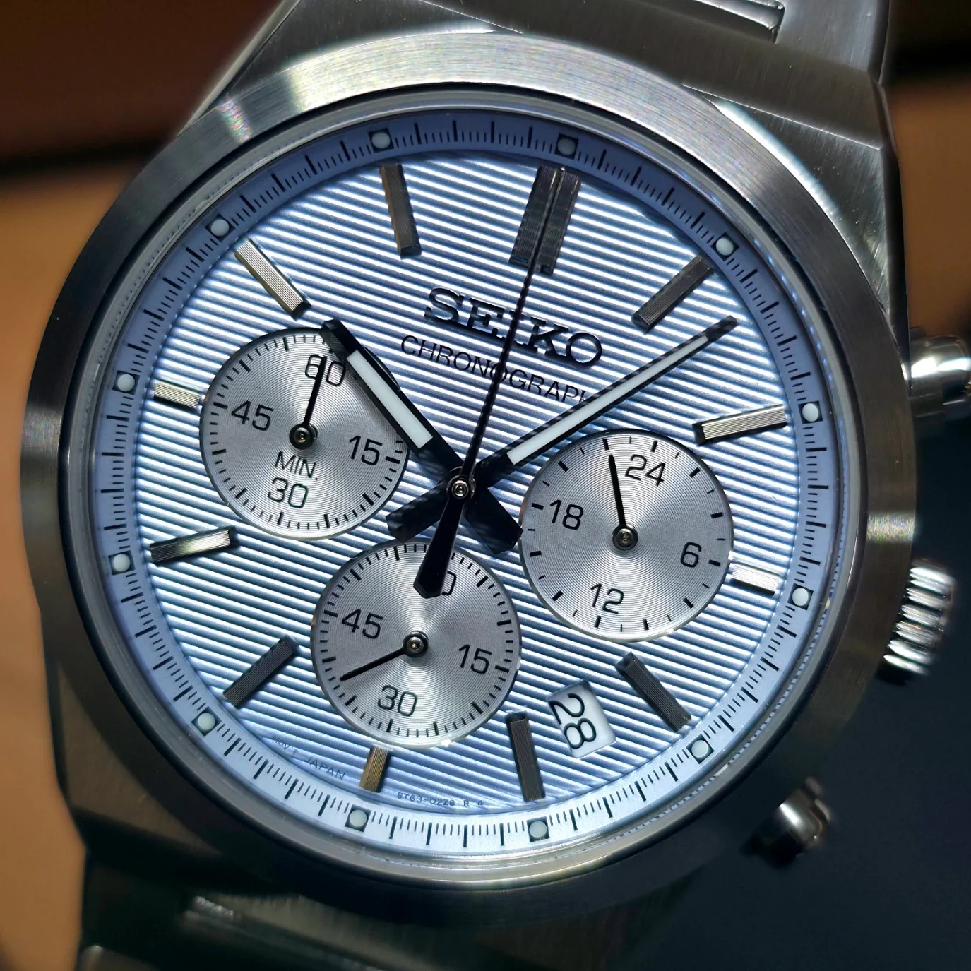 Relógio Seiko Chronograph SSB459B1 Azul Celeste - Relojoaria São