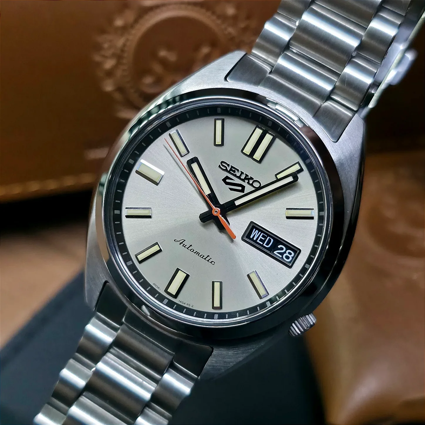 Relógio Seiko 5 Sports SRPK91B1 Champanhe - Relojoaria São Paulo
