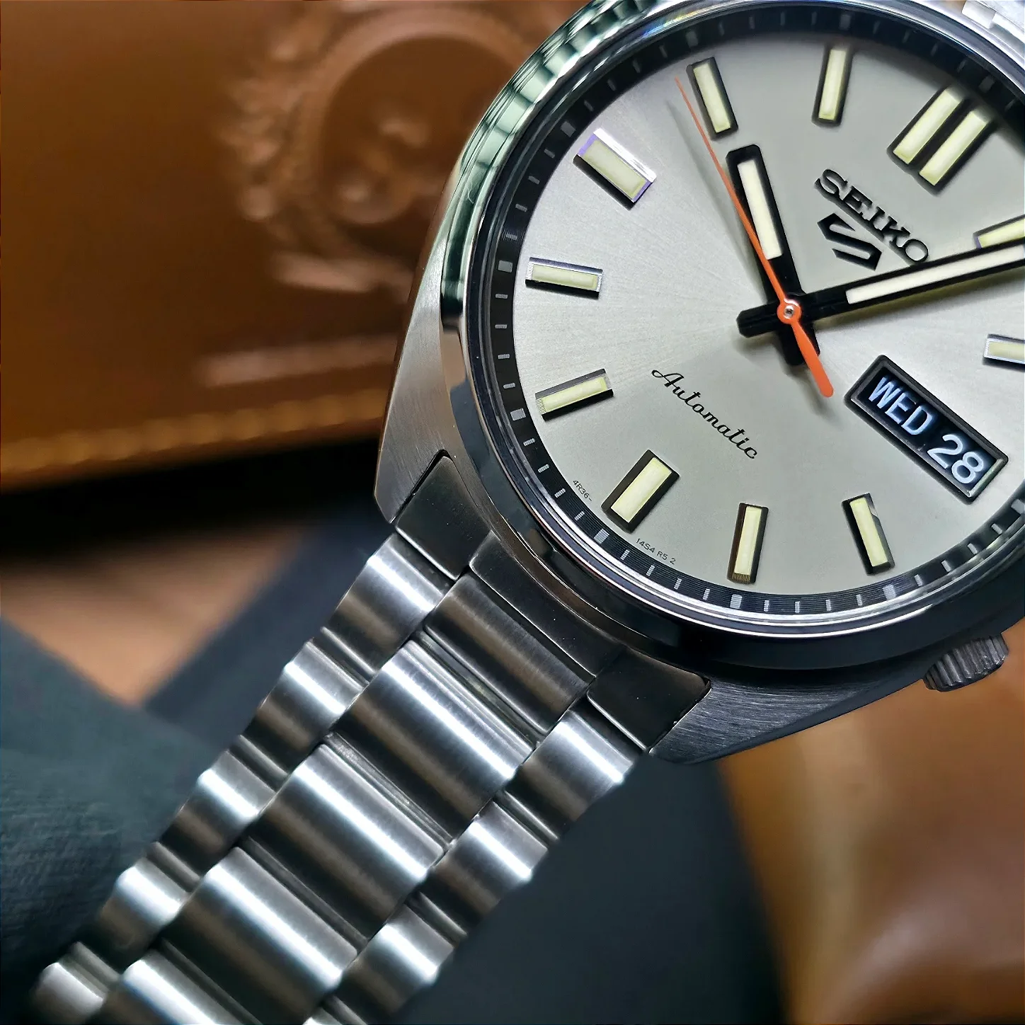 Relógio Seiko 5 Sports SRPK91B1 Champanhe - Relojoaria São Paulo