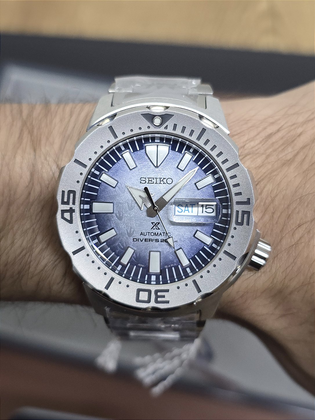Relógio Seiko Prospex SRPG57 Monster Antartica Penguin