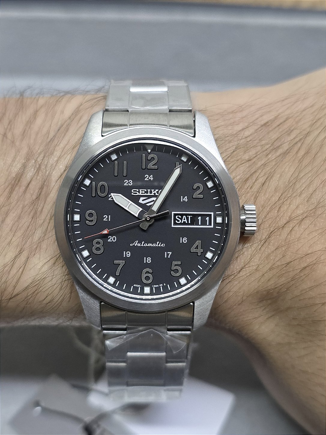 【美品】SEIKO 5 Sports フィールドスタイル SRPJ81 自動巻き Relógio Seiko 5 Sports Midfield SRPJ81B1 Automático - Relojoaria