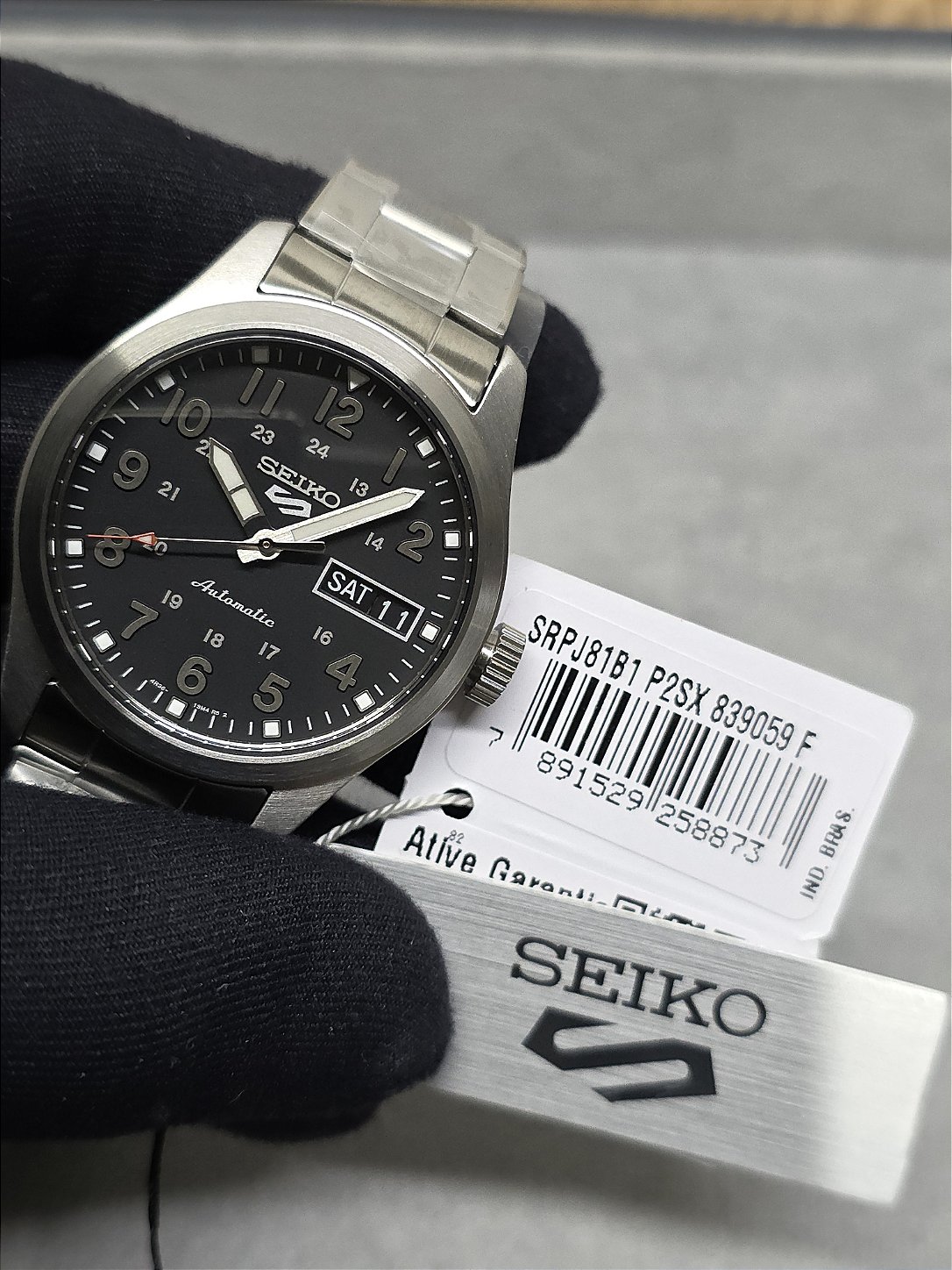 Relógio Seiko 5 Sports Midfield SRPJ81B1 Automático - Relojoaria