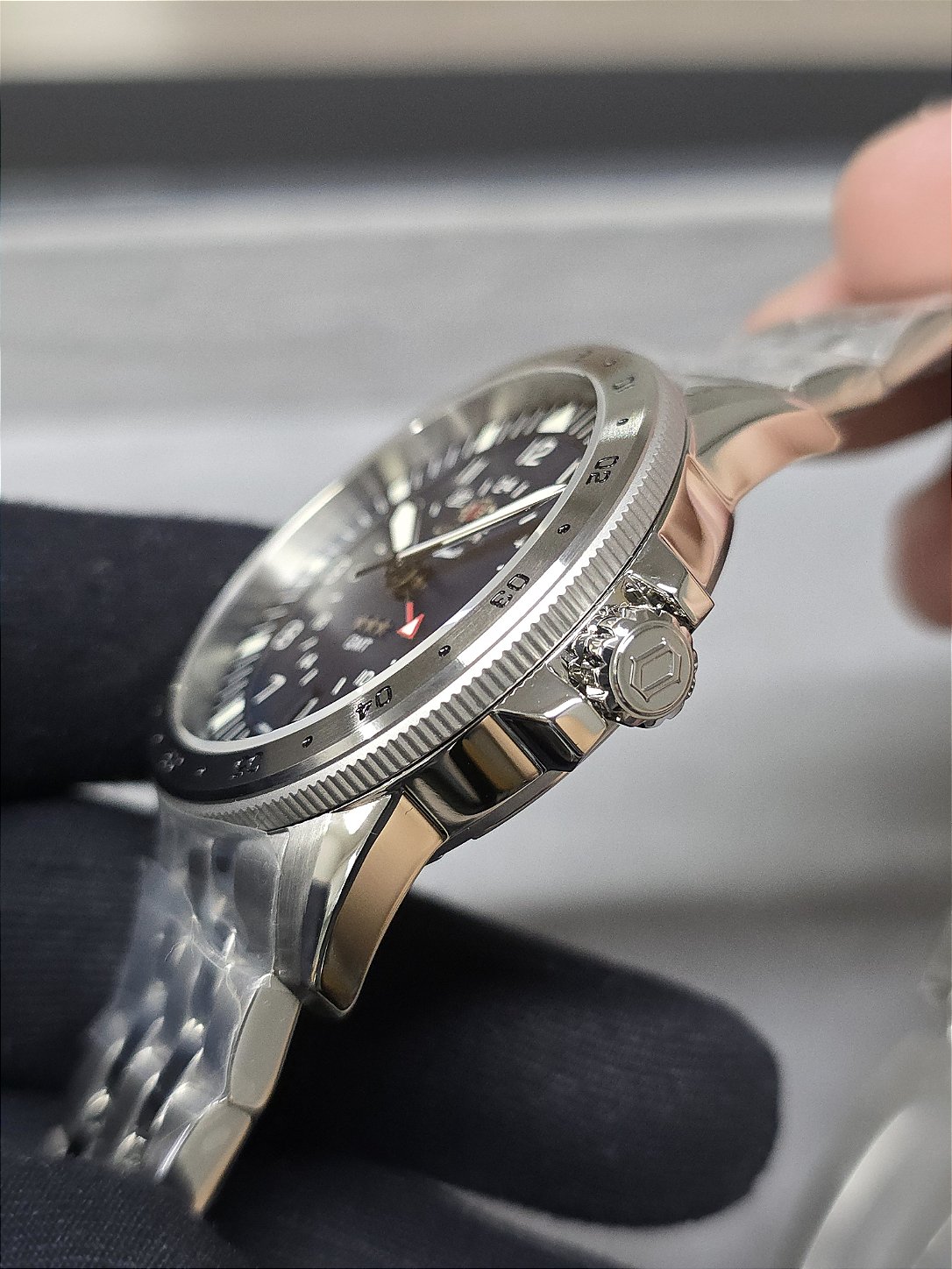 Relógio Orient 3 Estrelas Sport Air GMT NH3SS018 D2SX Azul