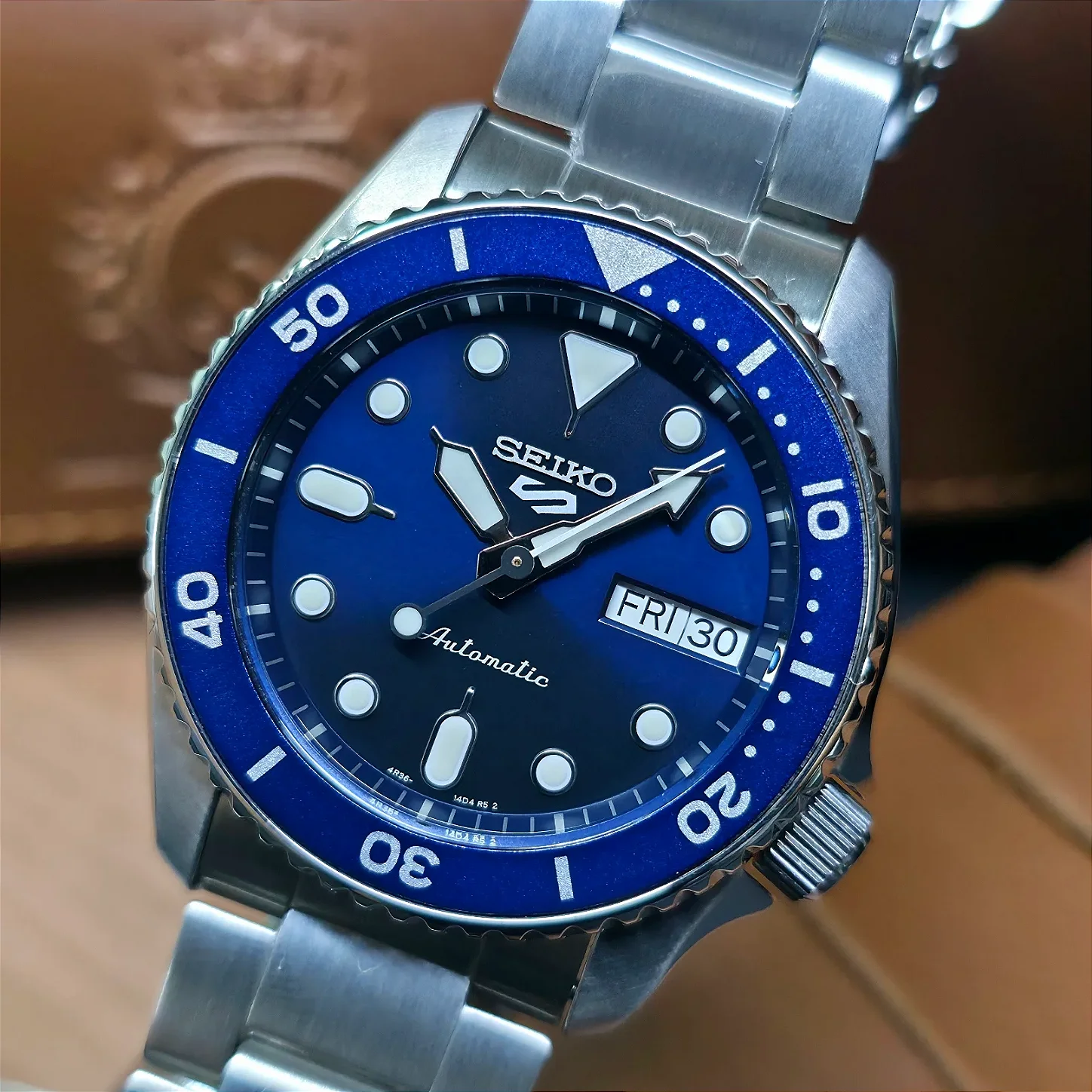 Relógio Seiko 5 Sports Reduced SRPL77B1 Denim Azul - Relojoaria