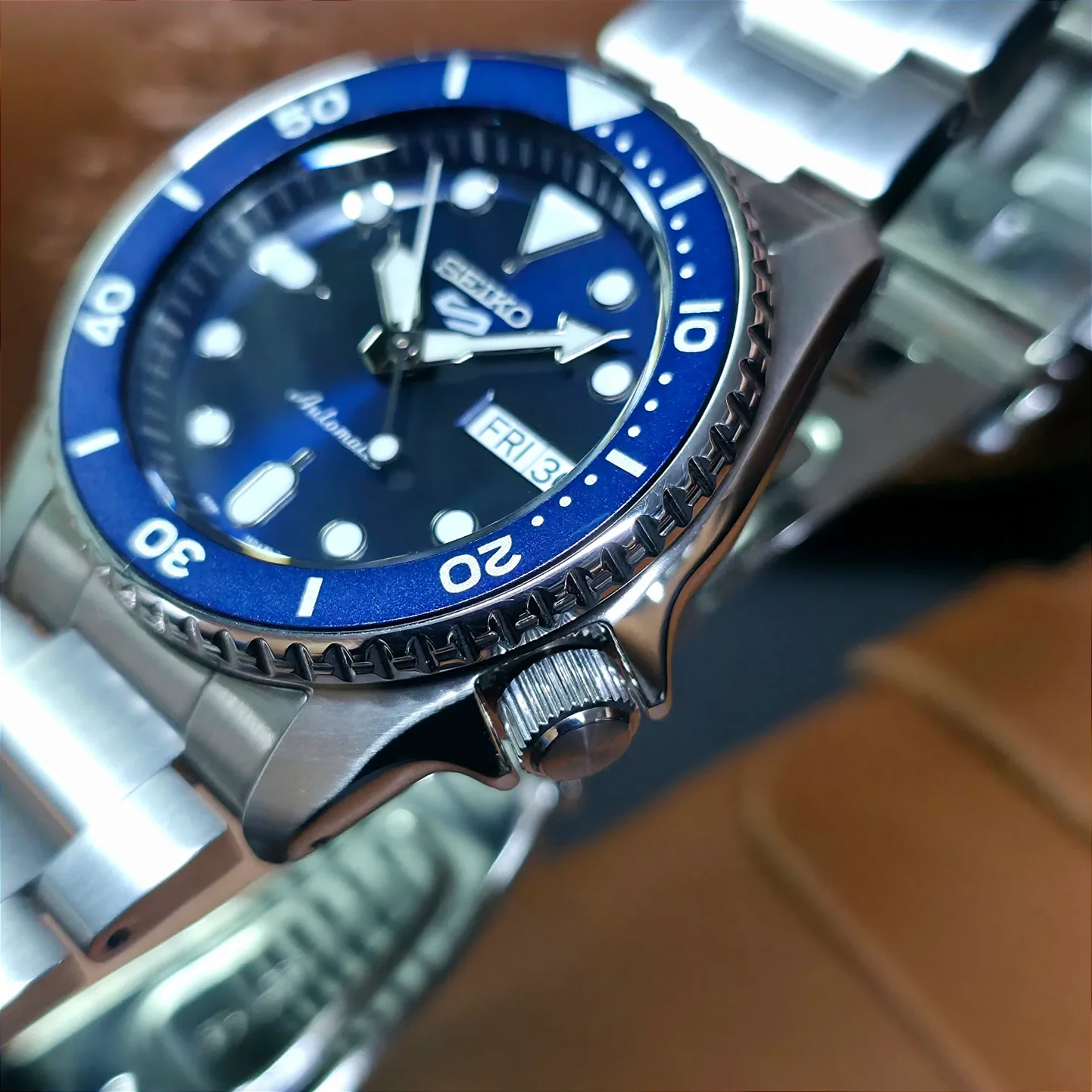 Relógio Seiko 5 Sports Reduced SRPL77B1 Denim Azul - Relojoaria