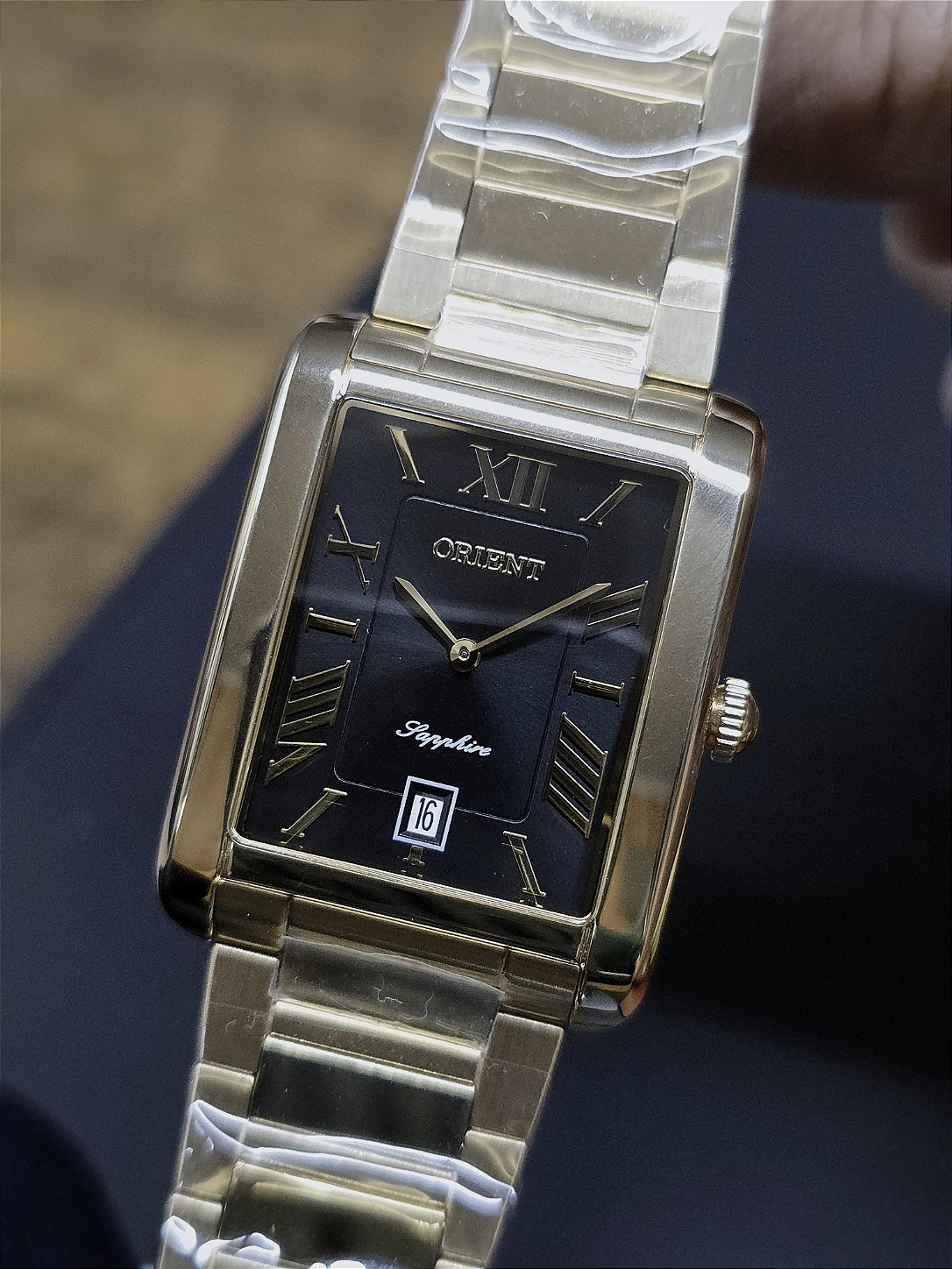 Orient Tank GGSS1021 B3KX Eternal Safira - Relojoaria São Paulo
