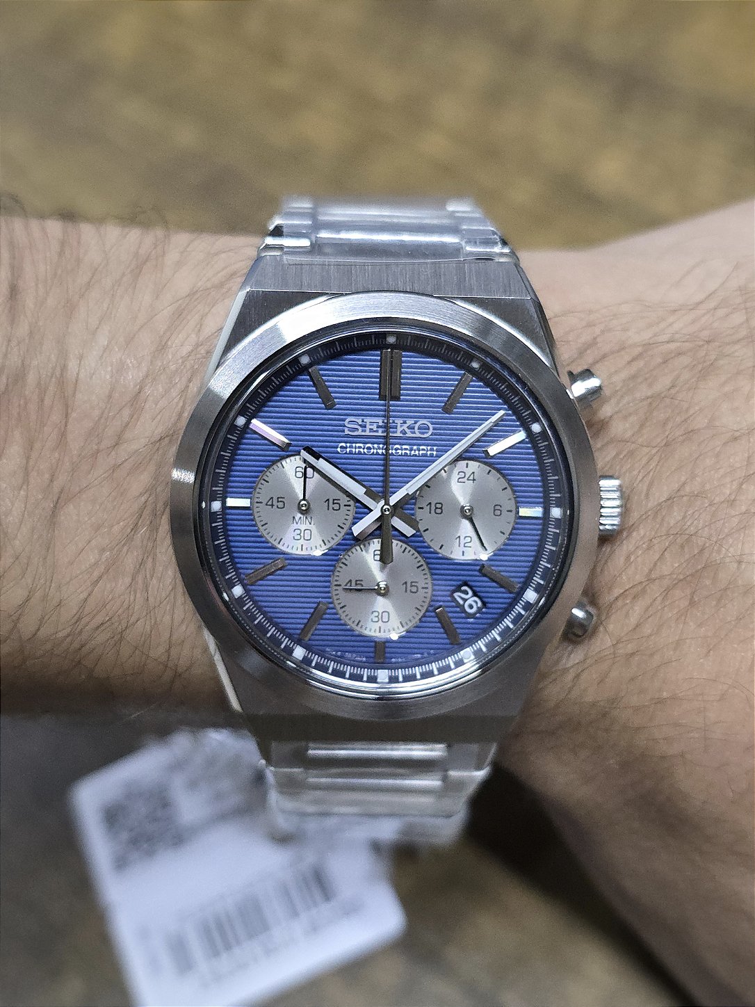 Relógio Seiko Cronografo SSB453 Azul Safira - Relojoaria São Paulo
