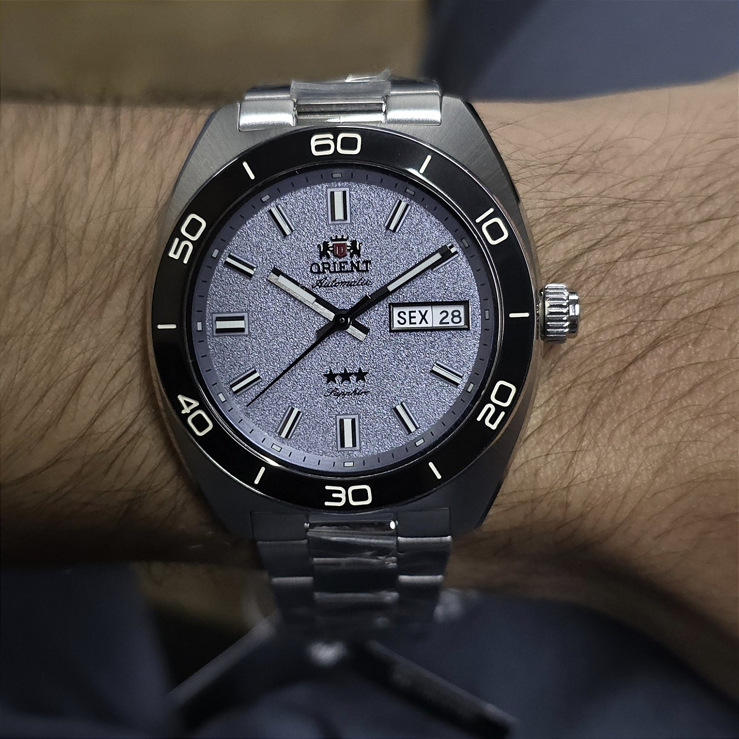 Relógio Orient 3 Estrelas Elegance YN6SS017 A1SX Lilás