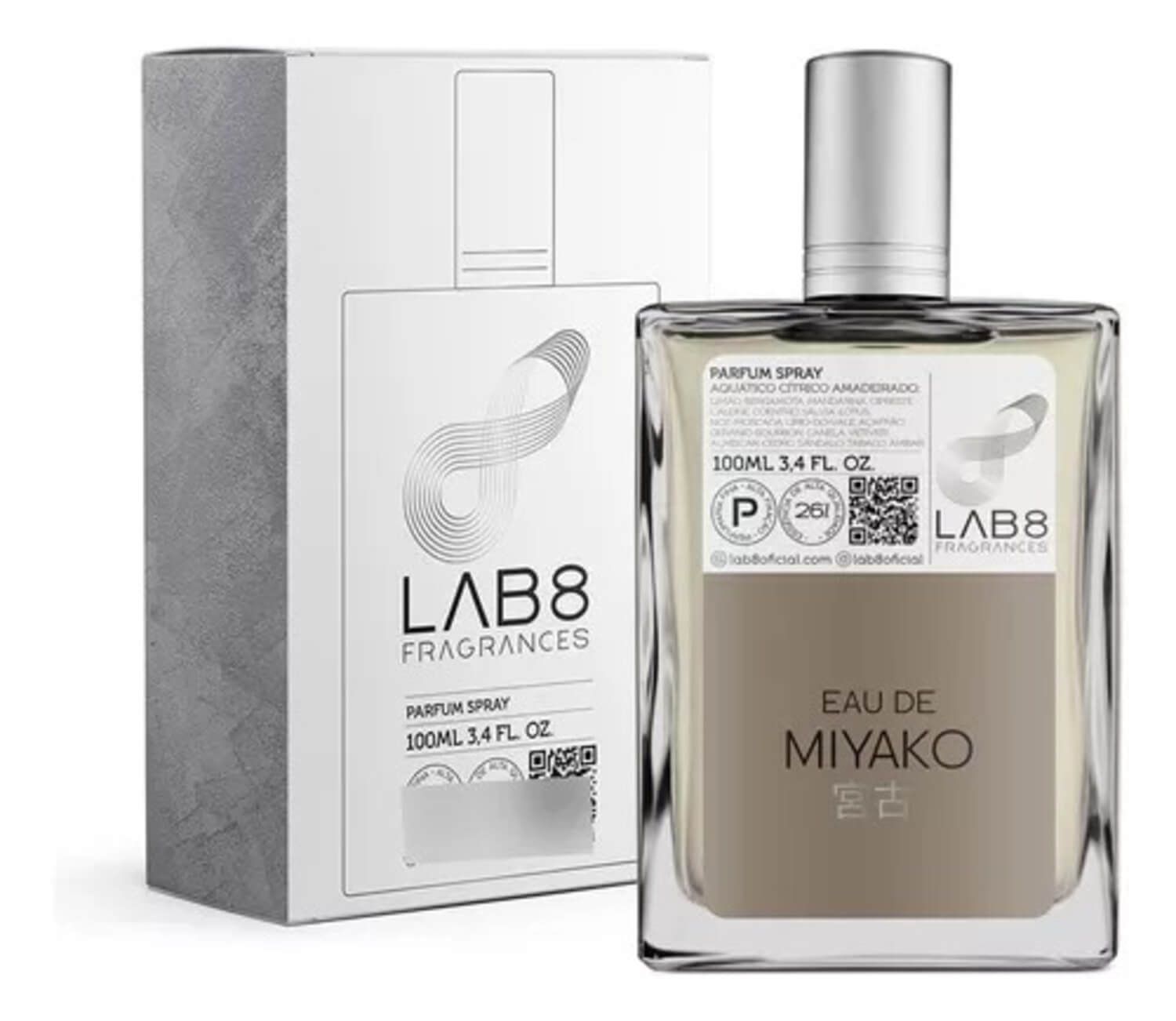 Perfume Masculino Lab 8 Eau de Miyako 100 ml Parfum 26% Essência LAB8 ...