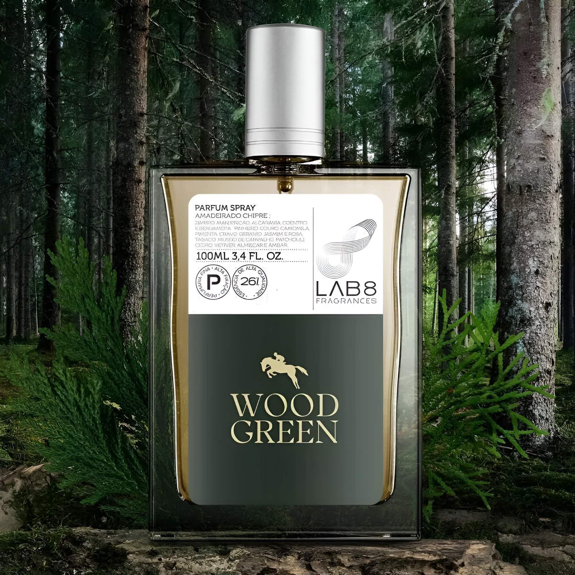 Perfume Masculino Lab 8 Wood Green 100 ml Parfum 26% Essência LAB8 ...