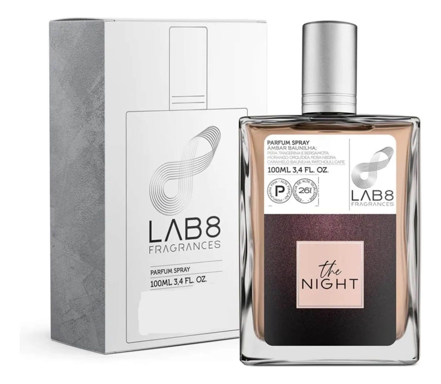 Perfume Feminino Lab 8 The Night 100ml 26% Essência Lab8 - Blouse Arts