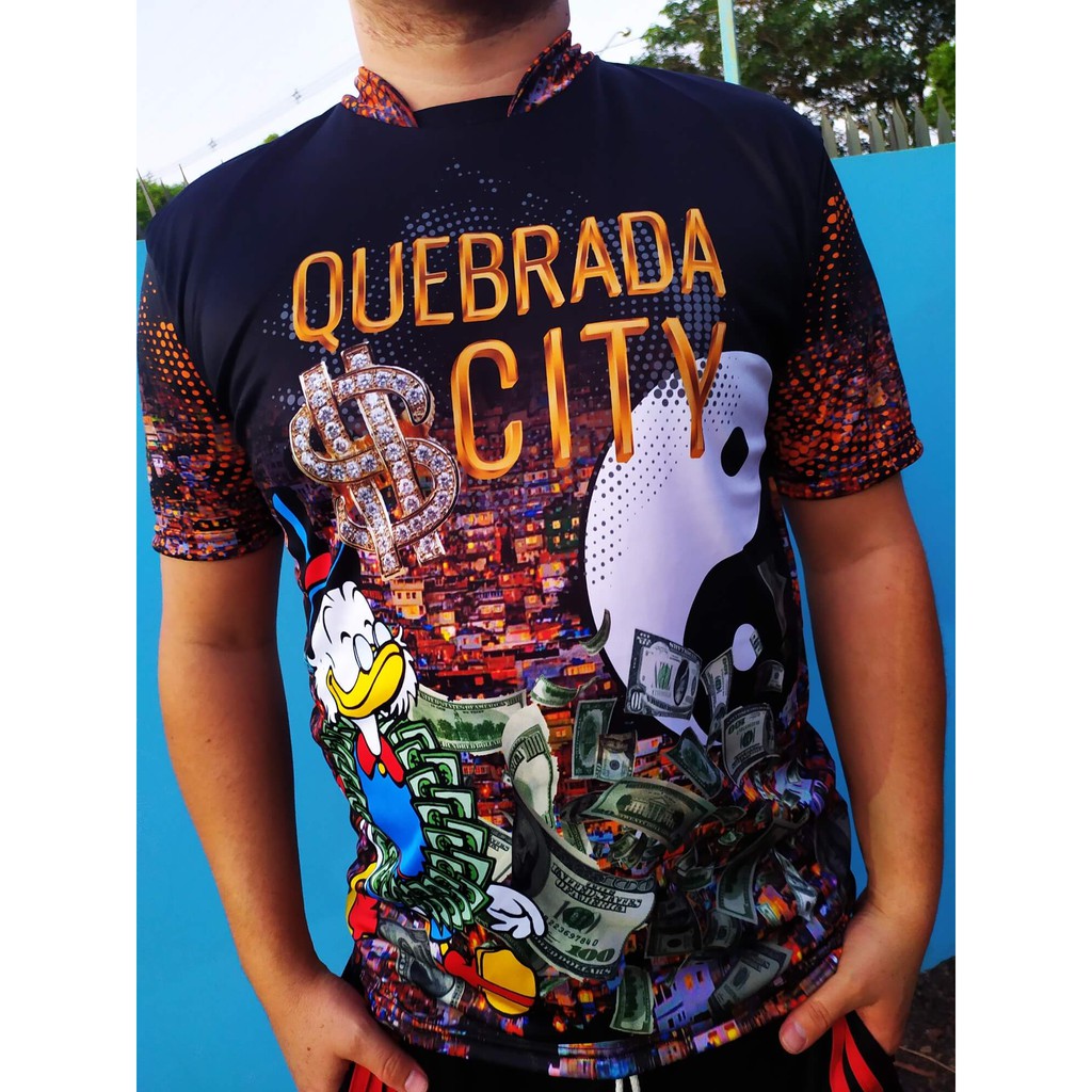 Camisa de Favela Quebrada City Frases de Favela Humildade QB06 Camiseta ...