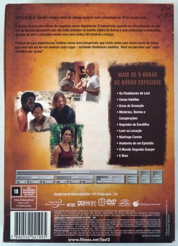 Box Dvd Série Lost Segunda Temporada - Sua loja de discos online