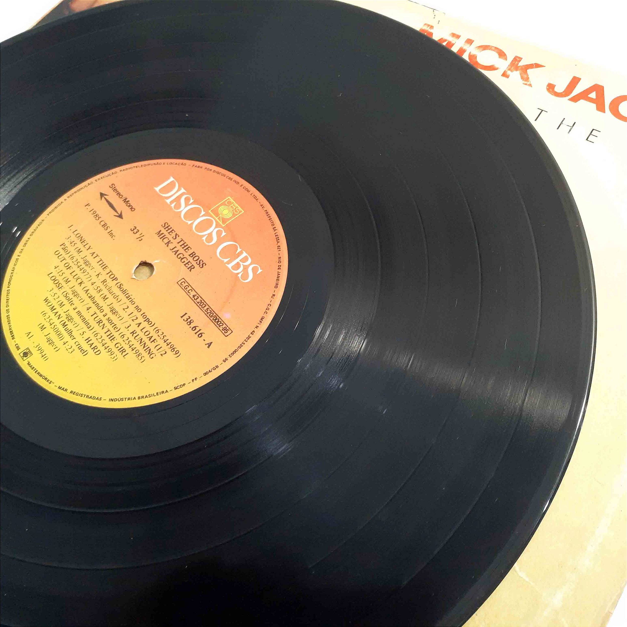 LP Mick Jagger - She's the Boss - Disco de Vinil 1985 - Hm - Sua loja ...
