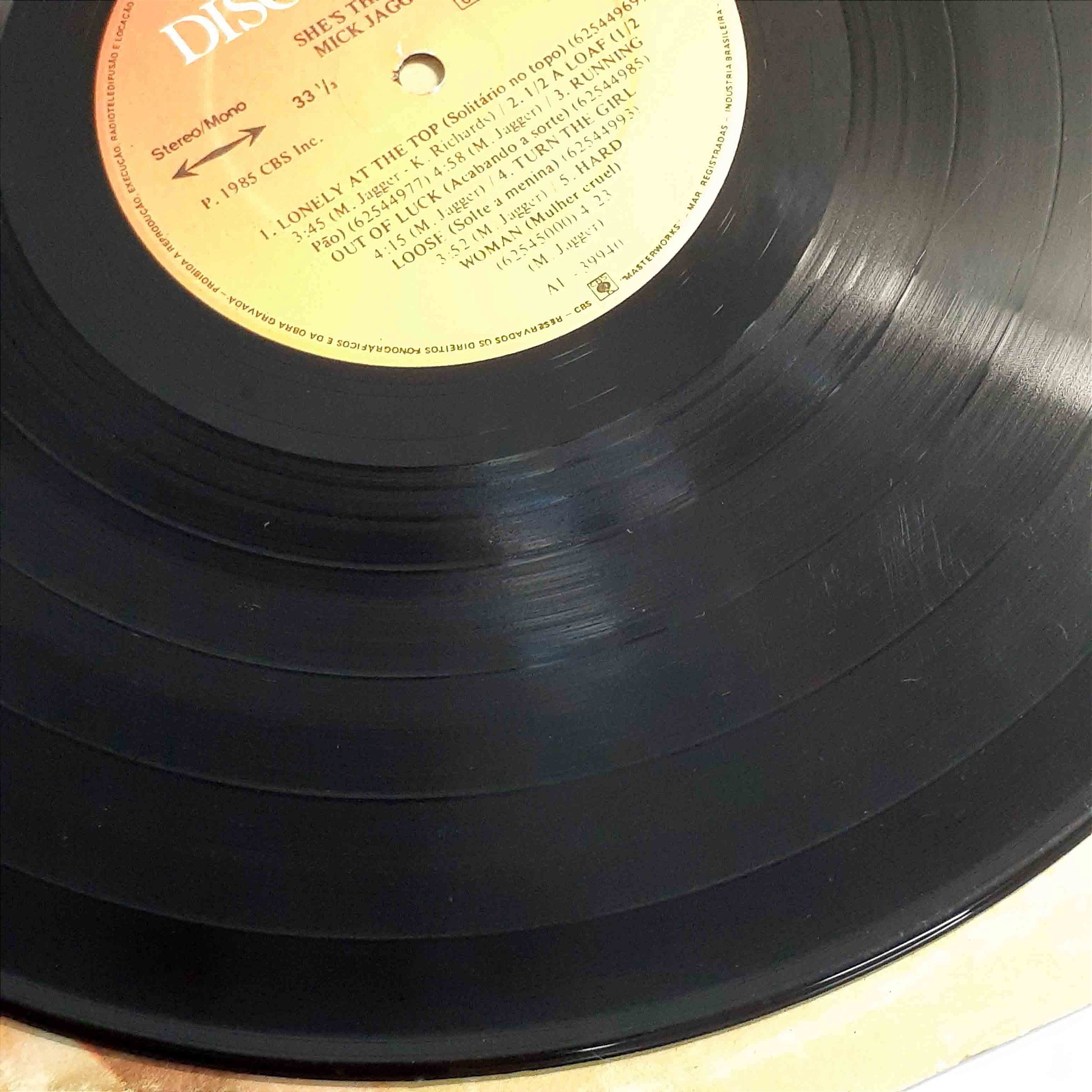 LP Mick Jagger - She's the Boss - Disco de Vinil 1985 - Hm - Sua loja ...